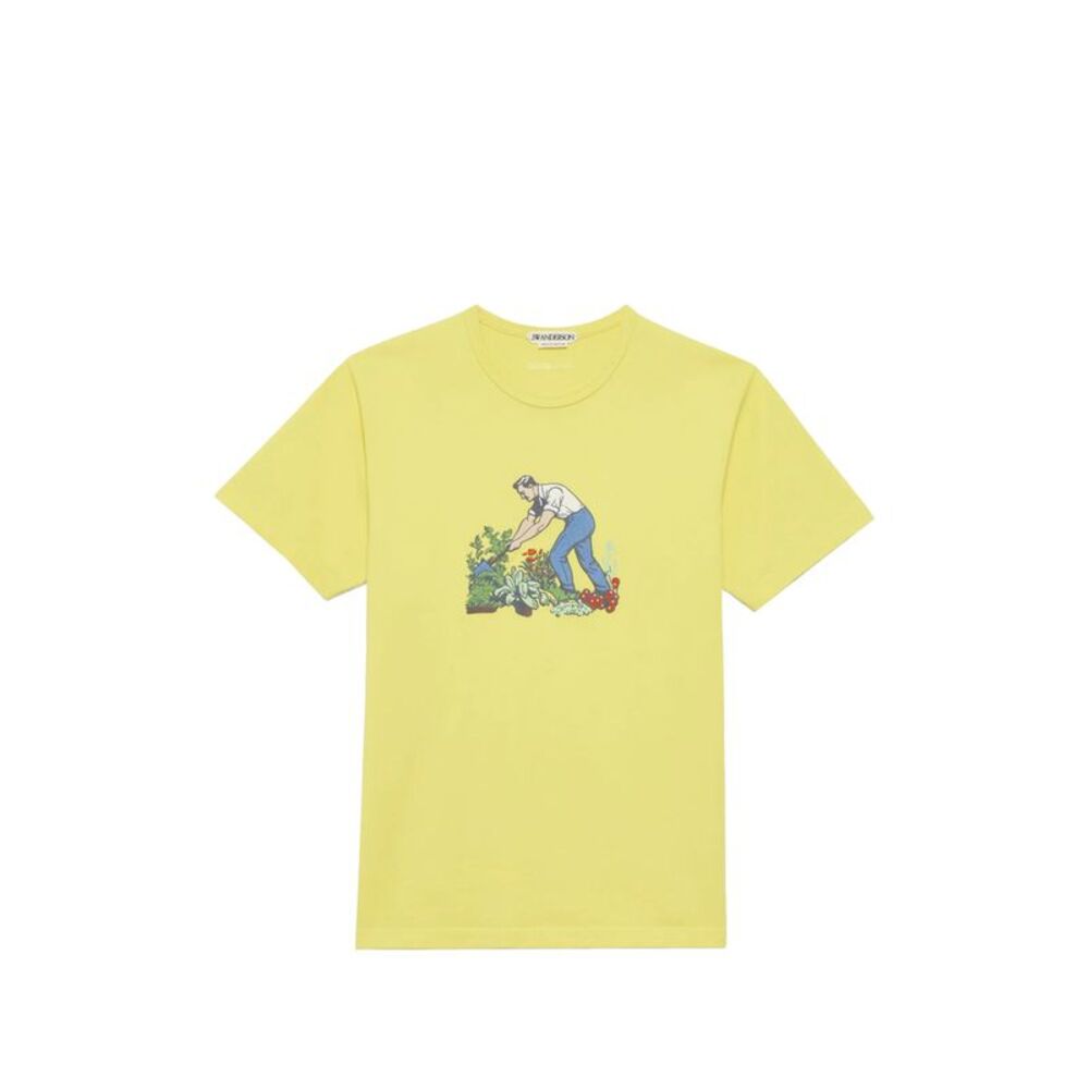 Jw Anderson Yellow Polo Shirts Men